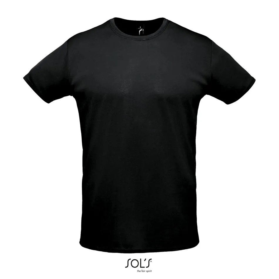 Camiseta Deportiva Unisex SOL'S SPRINT NEGRO