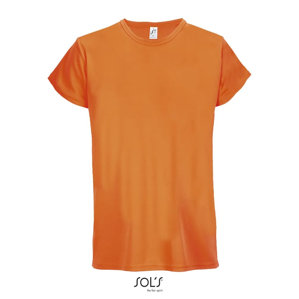Camiseta Deportiva Unisex SOL'S SPRINT Naranja Fluor