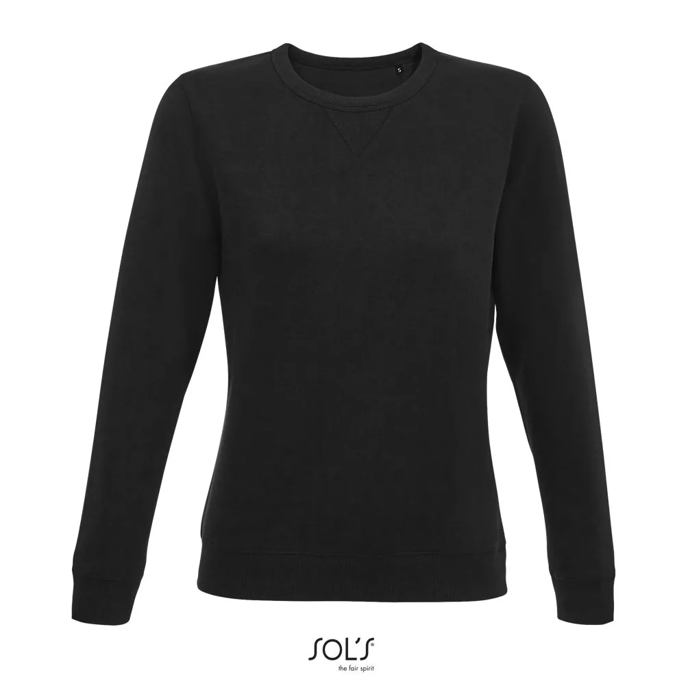 Sudadera De Mujer Con Cuello Redondo SOL'S SULLY WOMEN NEGRO