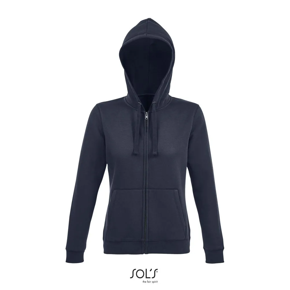 Sudadera Con Cremallera Y Capucha De Mujer SOL'S SPIKE WOMEN FRENCH MARINO