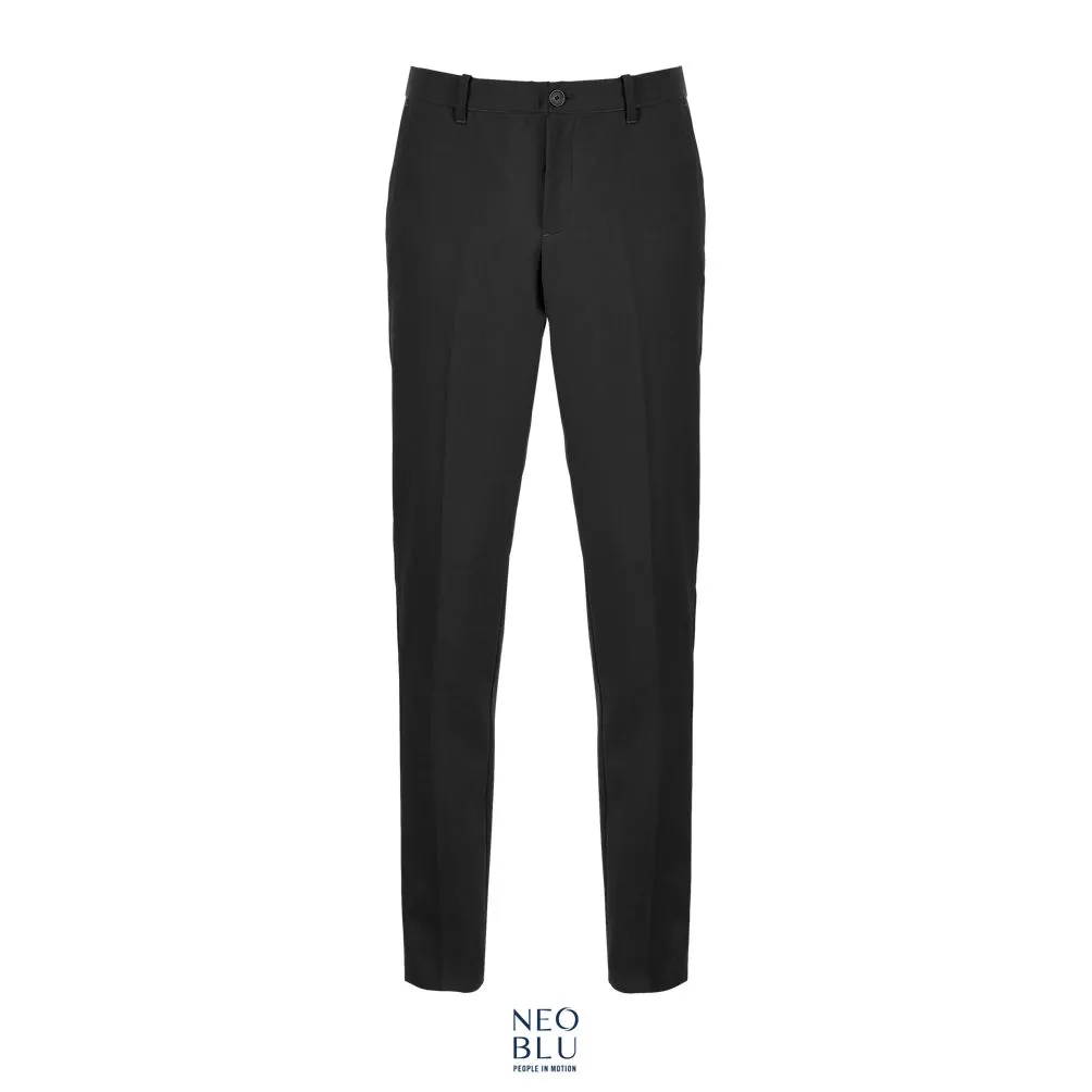 Pantalones De Traje Hombre Con Cintura Elástica NEOBLU GABIN MEN NEGRO PROFUNDO