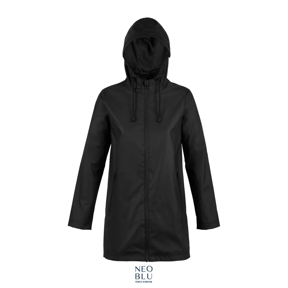 Chaqueta Encerada Impermeable Mujer NEOBLU ANTOINE WOMEN NEGRO PROFUNDO