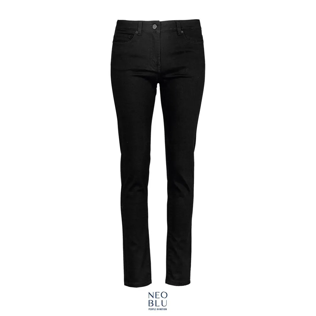 Vaqueros Mujer Stretch Corte Ajustado NEOBLU GASPARD WOMEN NEGRO PROFUNDO