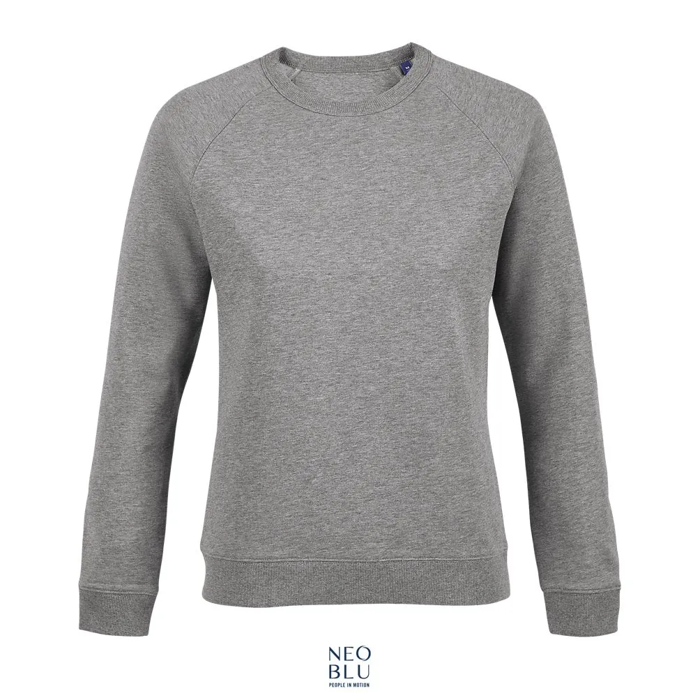 Sudadera Mujer De French Terry Con Cuello Redondo NEOBLU NELSON WOMEN GRIS MEZCLA