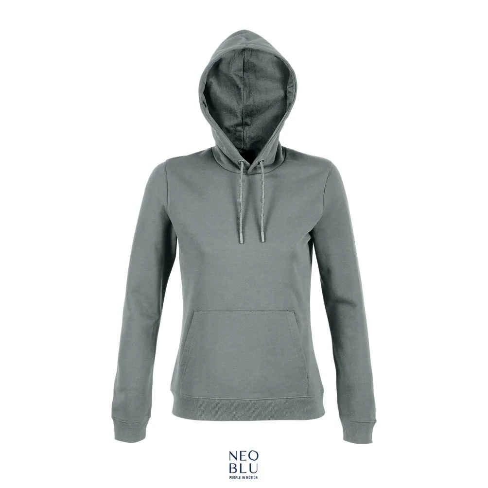 Sudadera Mujer De French Terry Con Capucha NEOBLU NICHOLAS WOMEN Verde Polvo
