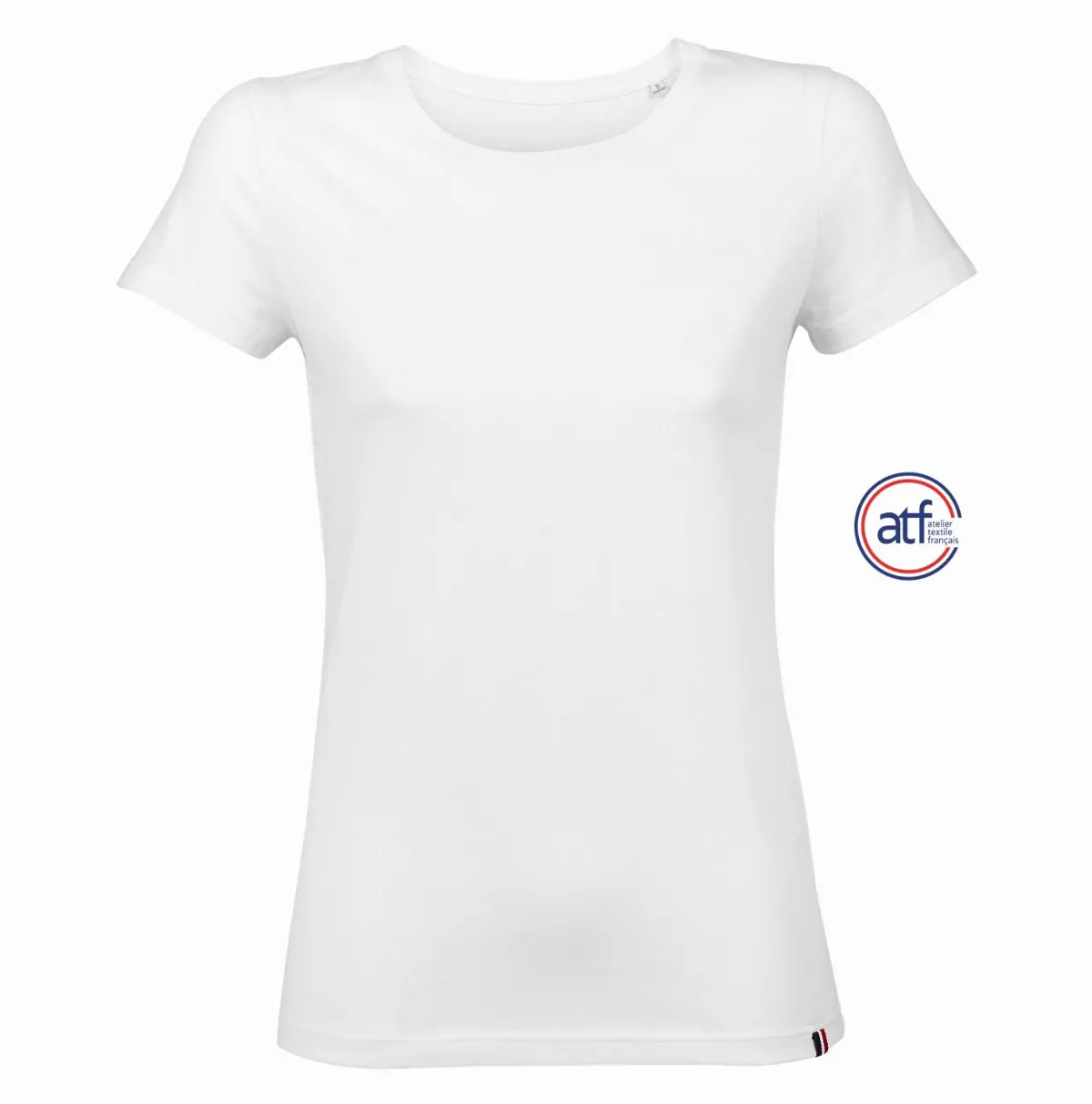 Camiseta Mujer Cuello Redondo Made In France ATF LOLA BLANCO