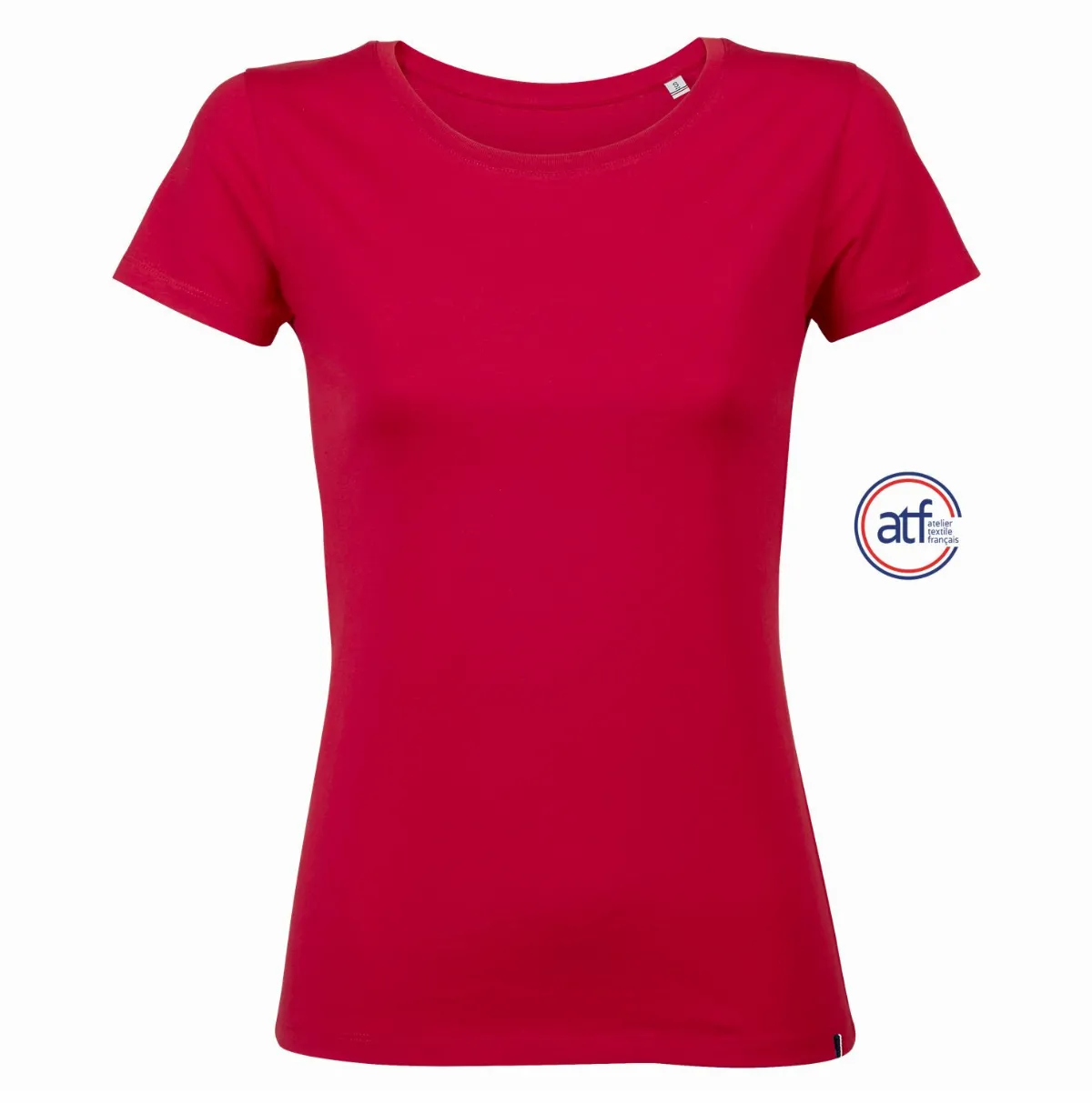 Camiseta Mujer Cuello Redondo Made In France ATF LOLA ROJO