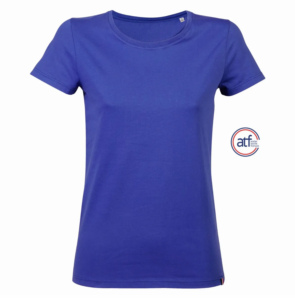 Camiseta Mujer Cuello Redondo Made In France ATF LOLA AZUL ROYAL