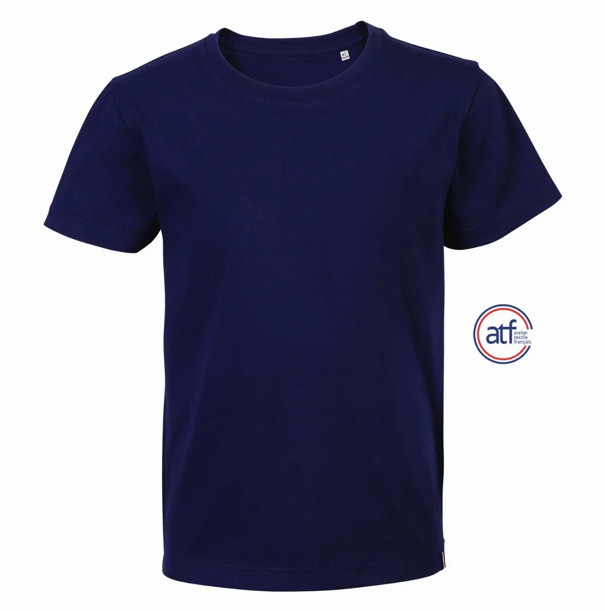 Camiseta Niño Cuello Redondo Made In France ATF LOU AZUL MARINO