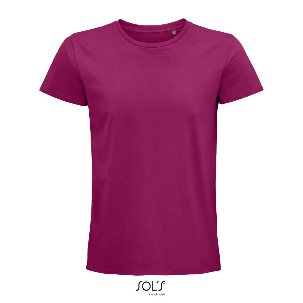 Camiseta Hombre Ajustada De Punto Liso Y Cuello Redondo SOL'S PIONEER MEN FUCSIA