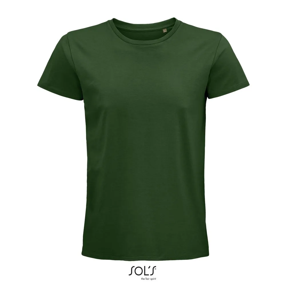 Camiseta Hombre Ajustada De Punto Liso Y Cuello Redondo SOL'S PIONEER MEN VERDE BOTELLA