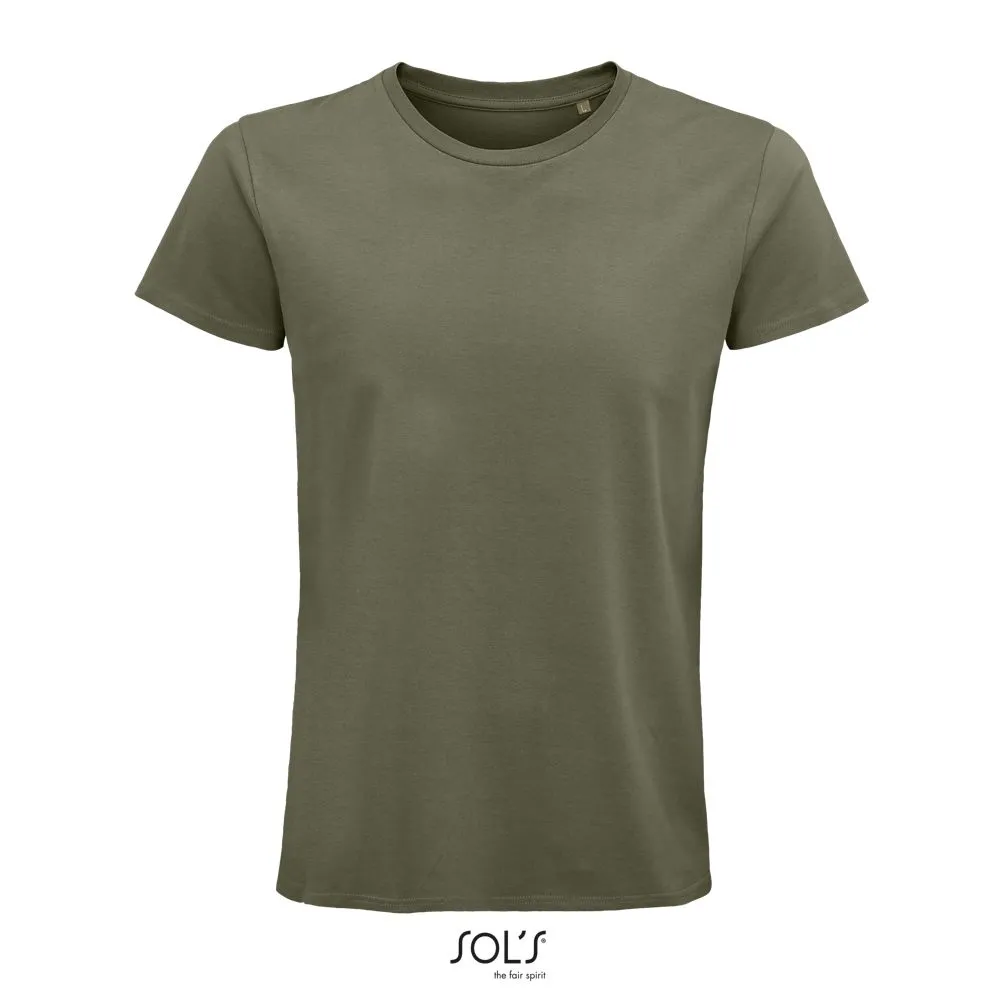Camiseta Hombre Ajustada De Punto Liso Y Cuello Redondo SOL'S PIONEER MEN CAQUI