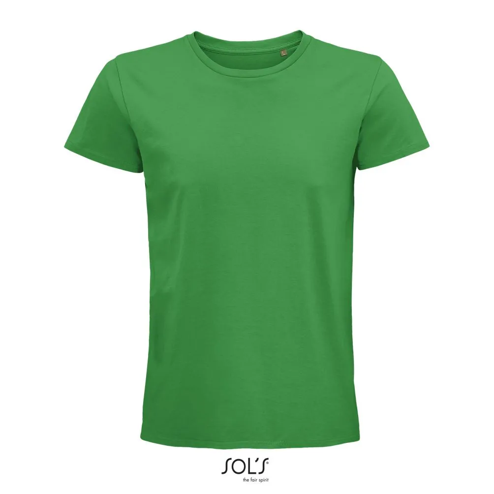 Camiseta Hombre Ajustada De Punto Liso Y Cuello Redondo SOL'S PIONEER MEN VERDE PRADERA