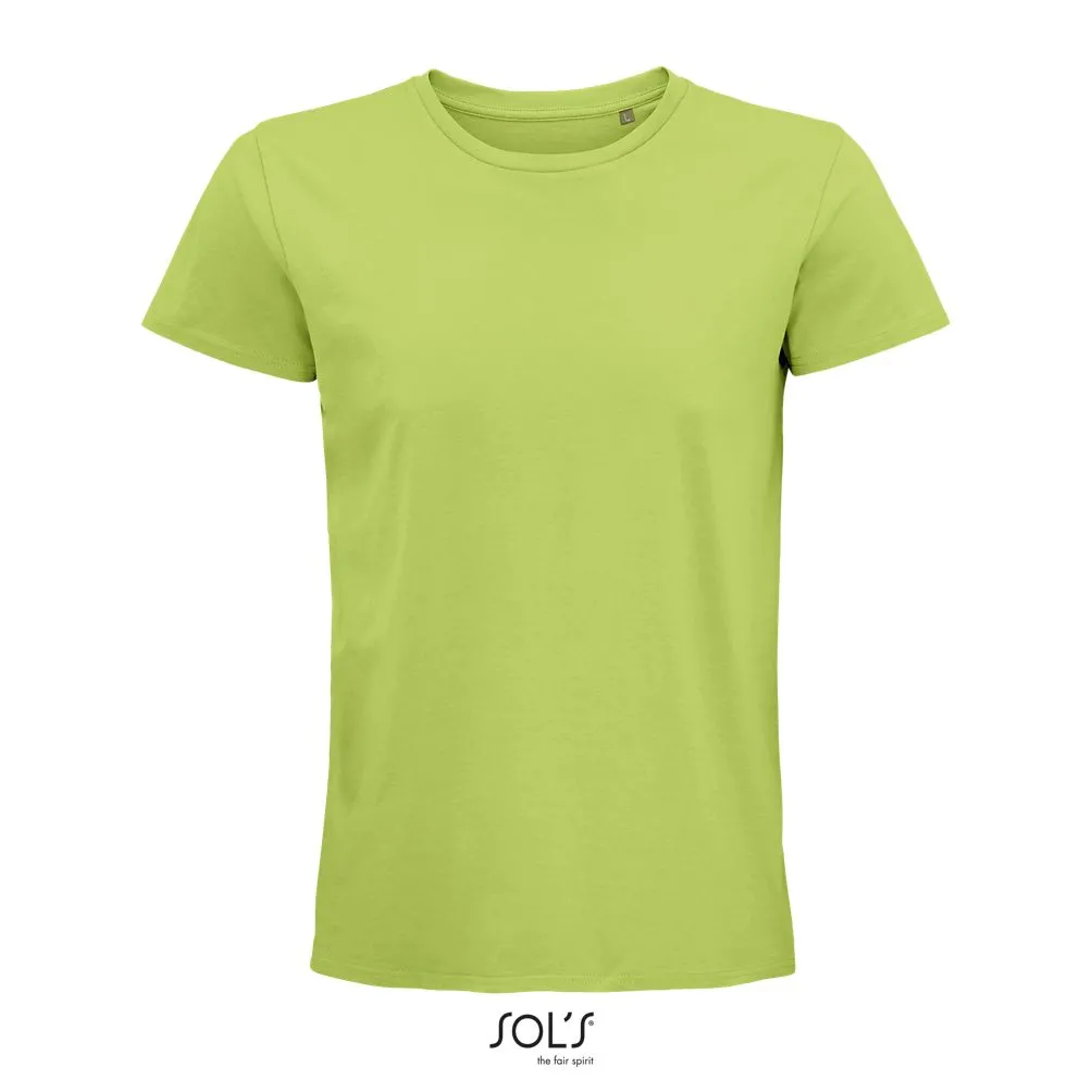 Camiseta Hombre Ajustada De Punto Liso Y Cuello Redondo SOL'S PIONEER MEN VERDE MANZANA
