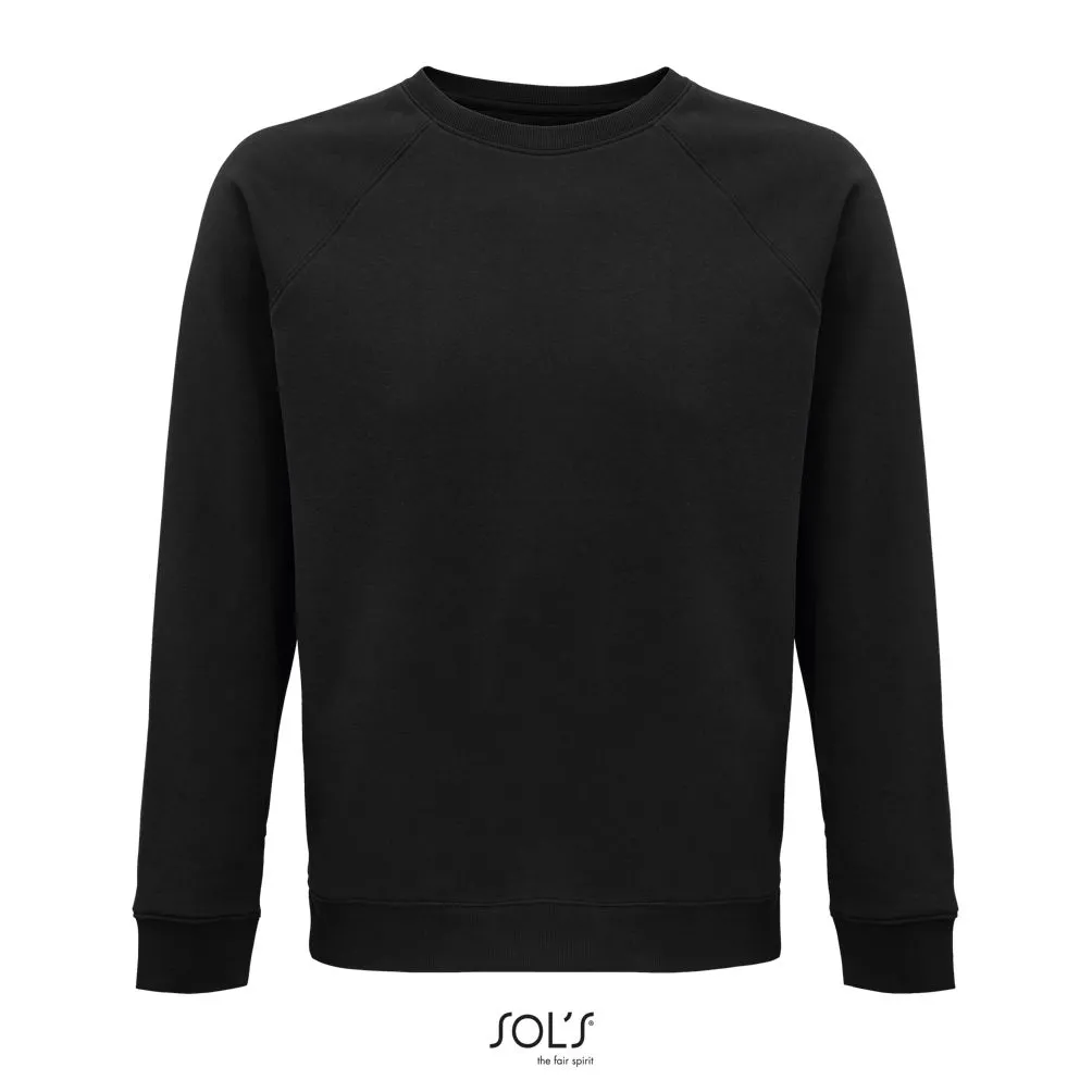 Sudadera Unisex De Cuello Redondo SOL'S SPACE NEGRO