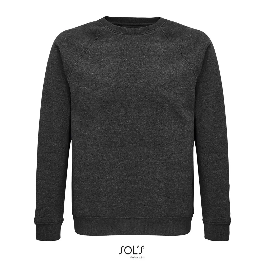 Sudadera Unisex De Cuello Redondo SOL'S SPACE Antracita mezcla