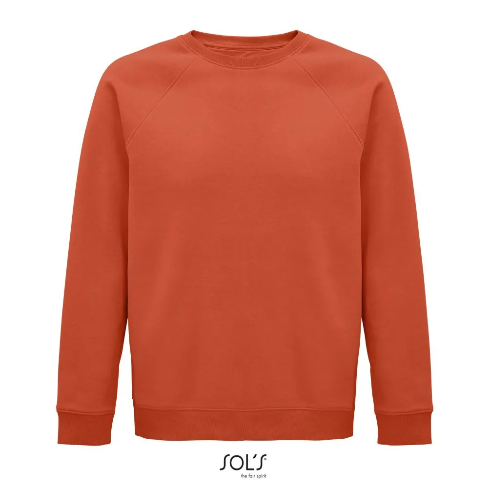 Sudadera Unisex De Cuello Redondo SOL'S SPACE Naranja tostado
