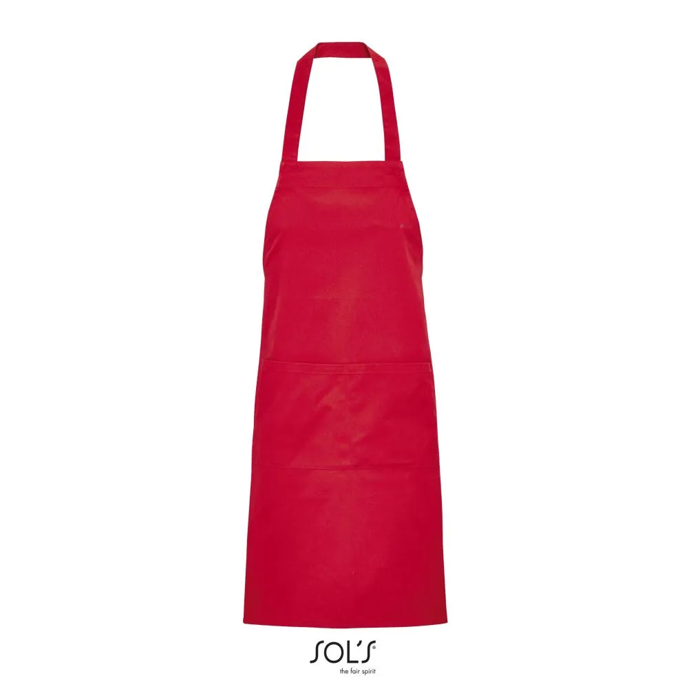 Delantal Con Peto Y Bolsillos SOL'S GAMMA ROJO