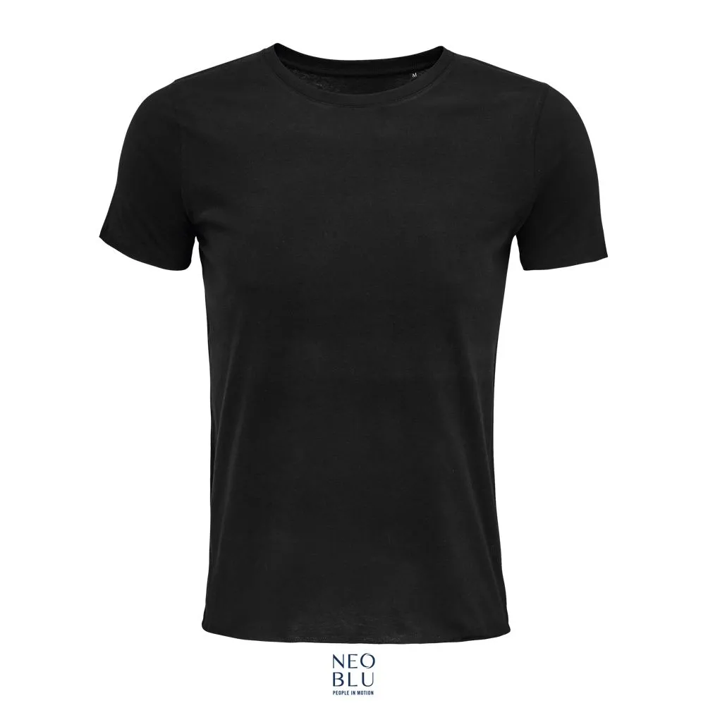 Camiseta Hombre Manga Corta NEOBLU LEONARD MEN NEGRO PROFUNDO