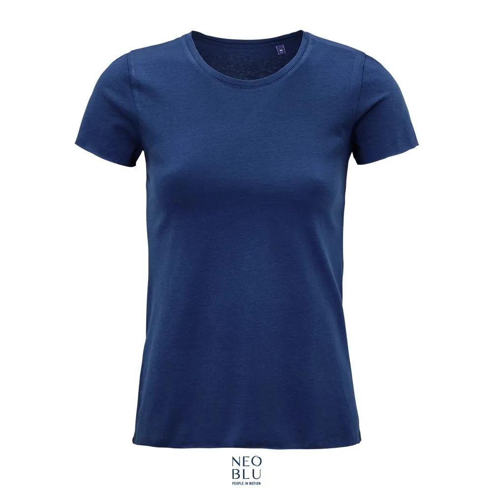 Camiseta Mujer Manga Corta NEOBLU LEONARD WOMEN Azul oscuro