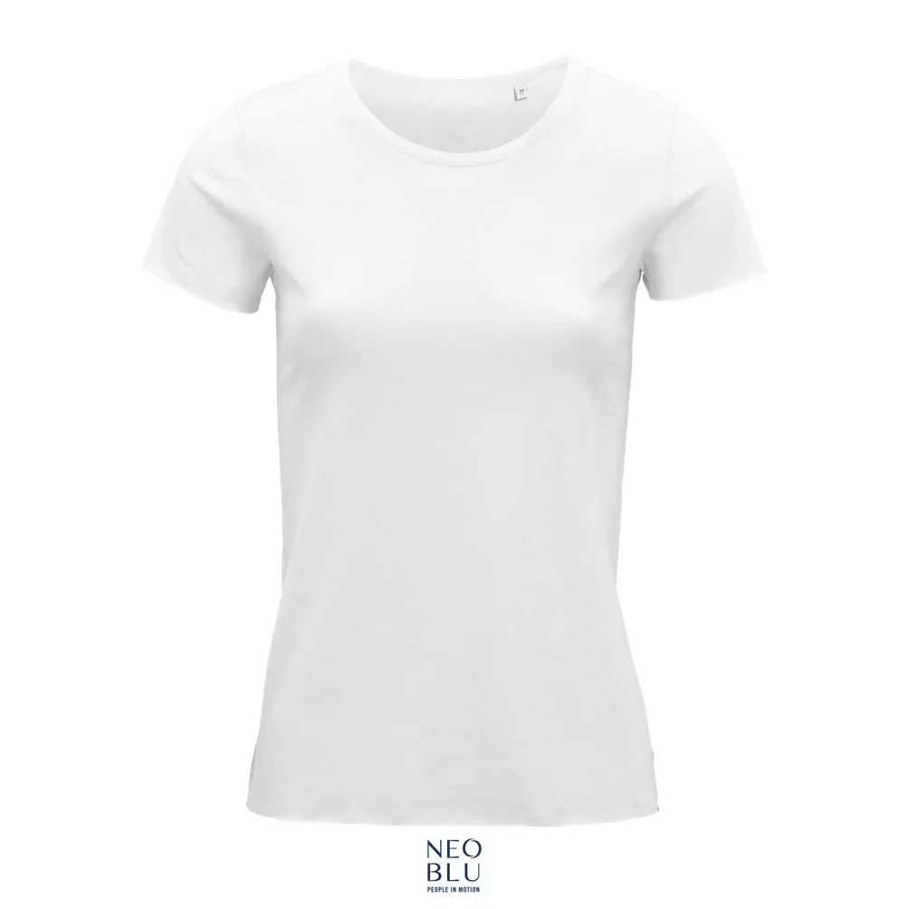 Camiseta Mujer Manga Corta NEOBLU LEONARD WOMEN Blanco Óptimo