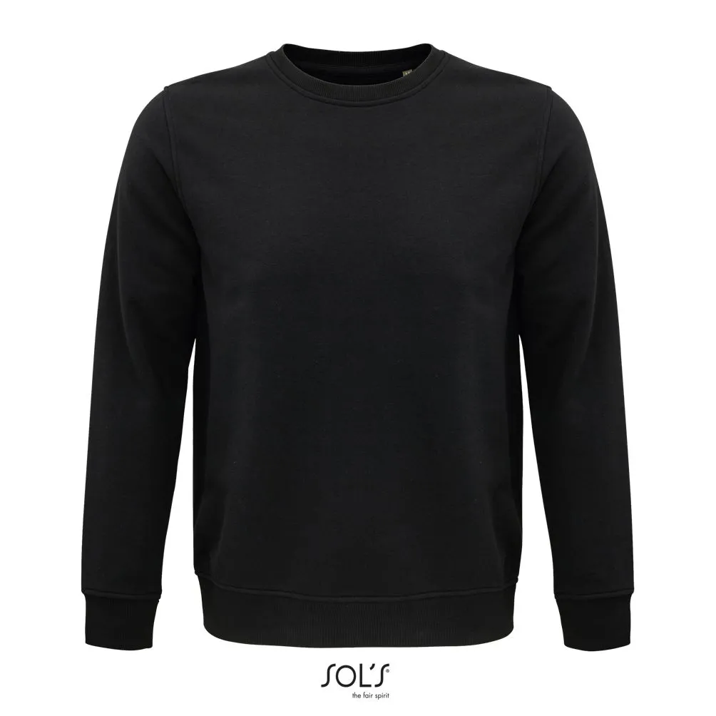 Sudadera Unisex De Cuello Redondo SOL'S COMET NEGRO