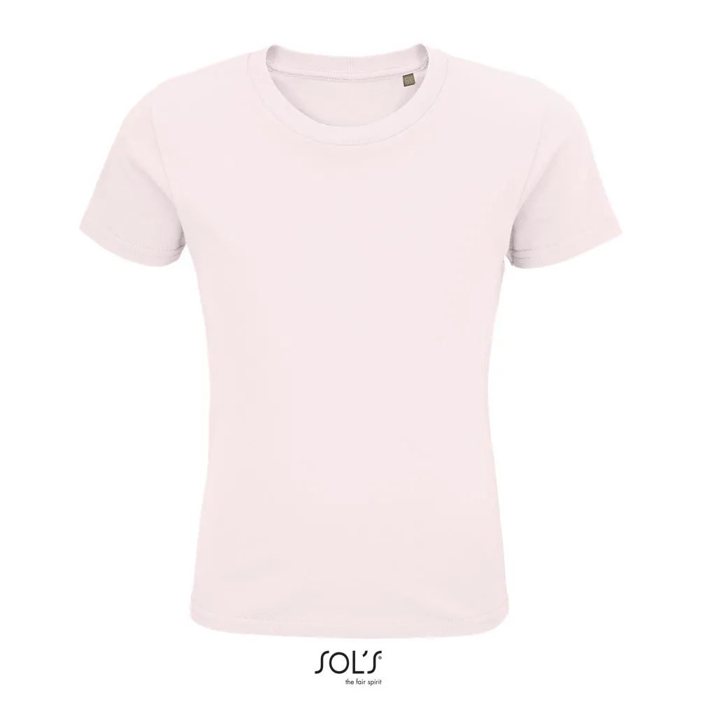 Camiseta Ajustada De Cuello Redondo Para Niños SOL'S PIONEER KIDS ROSA PÁLIDO