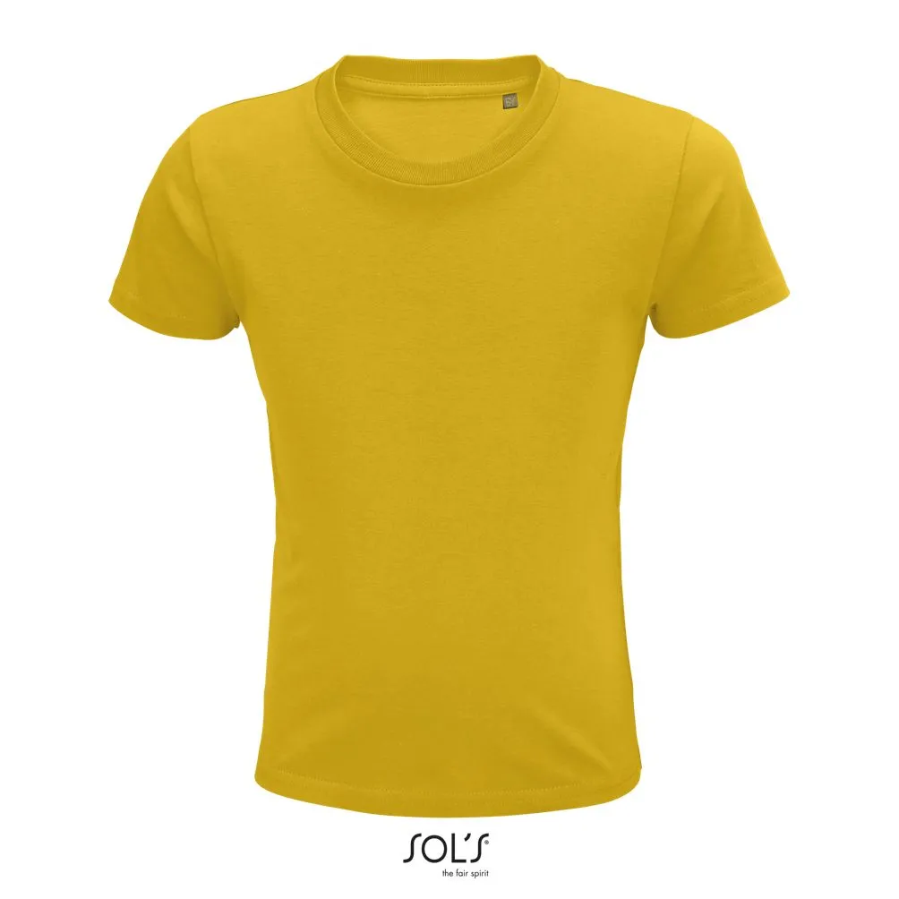 Camiseta Ajustada De Cuello Redondo Para Niños SOL'S PIONEER KIDS AMARILLO