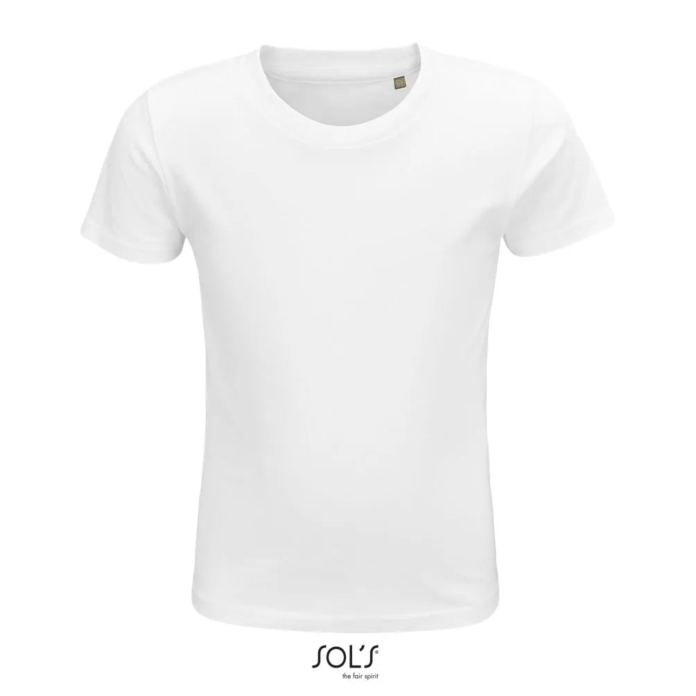 Camiseta Ajustada De Cuello Redondo Para Niño SOL'S CRUSADER KIDS BLANCO
