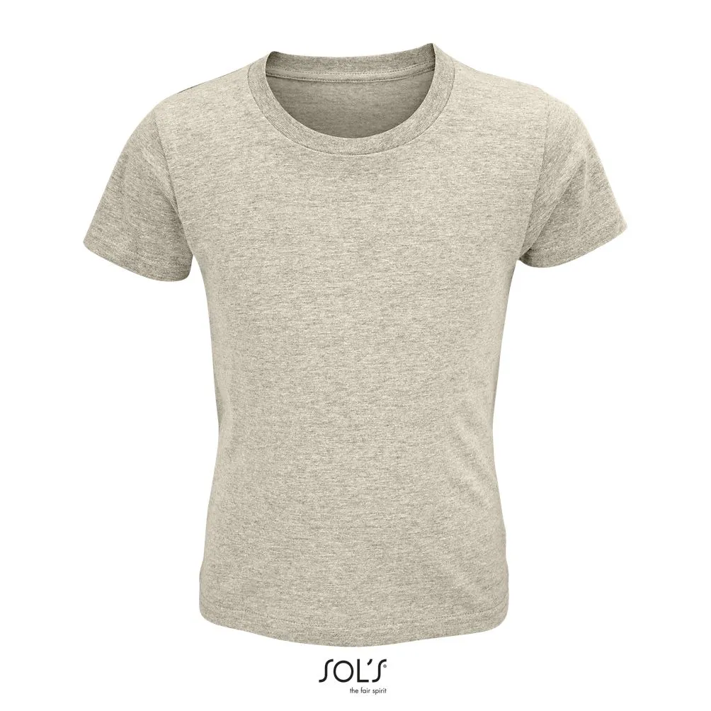 Camiseta Ajustada De Cuello Redondo Para Niño SOL'S CRUSADER KIDS Beige Jaspeado