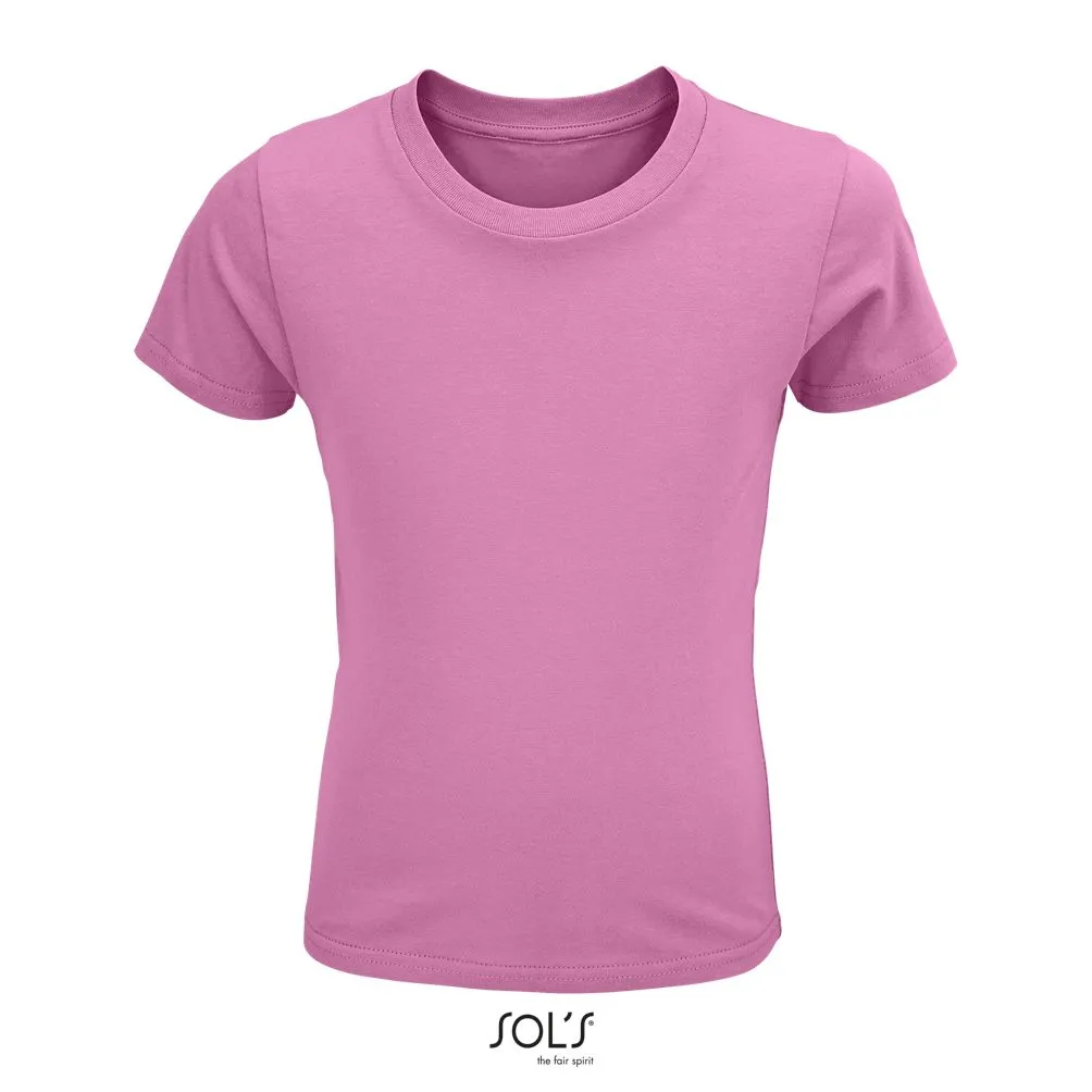 Camiseta Ajustada De Cuello Redondo Para Niño SOL'S CRUSADER KIDS ROSA ORQUÍDEA