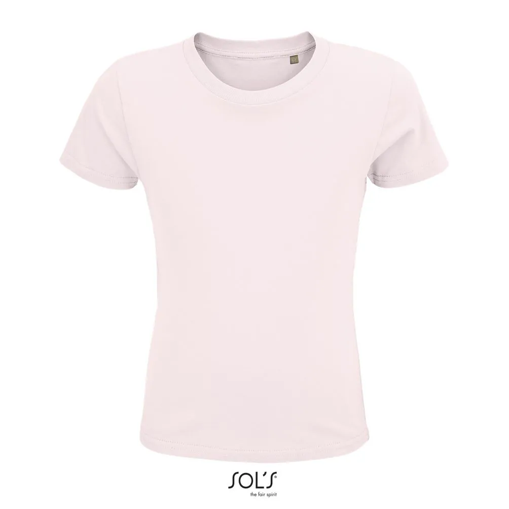 Camiseta Ajustada De Cuello Redondo Para Niño SOL'S CRUSADER KIDS ROSA PÁLIDO