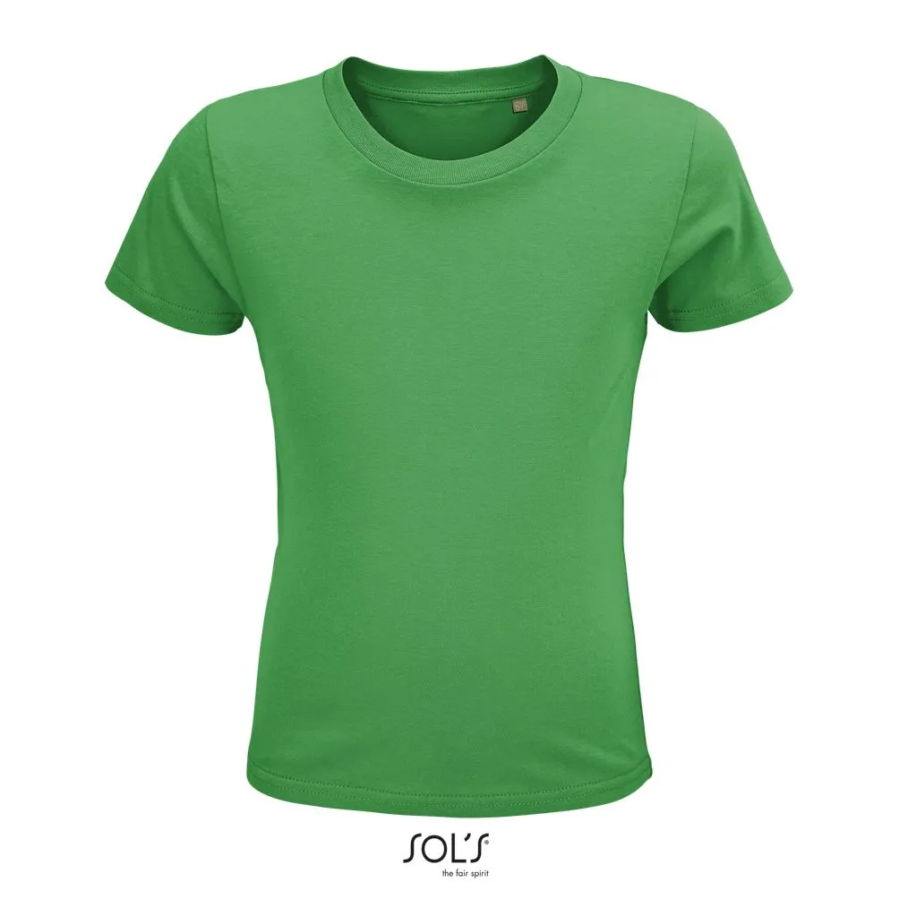 Camiseta Ajustada De Cuello Redondo Para Niño SOL'S CRUSADER KIDS VERDE PRADERA
