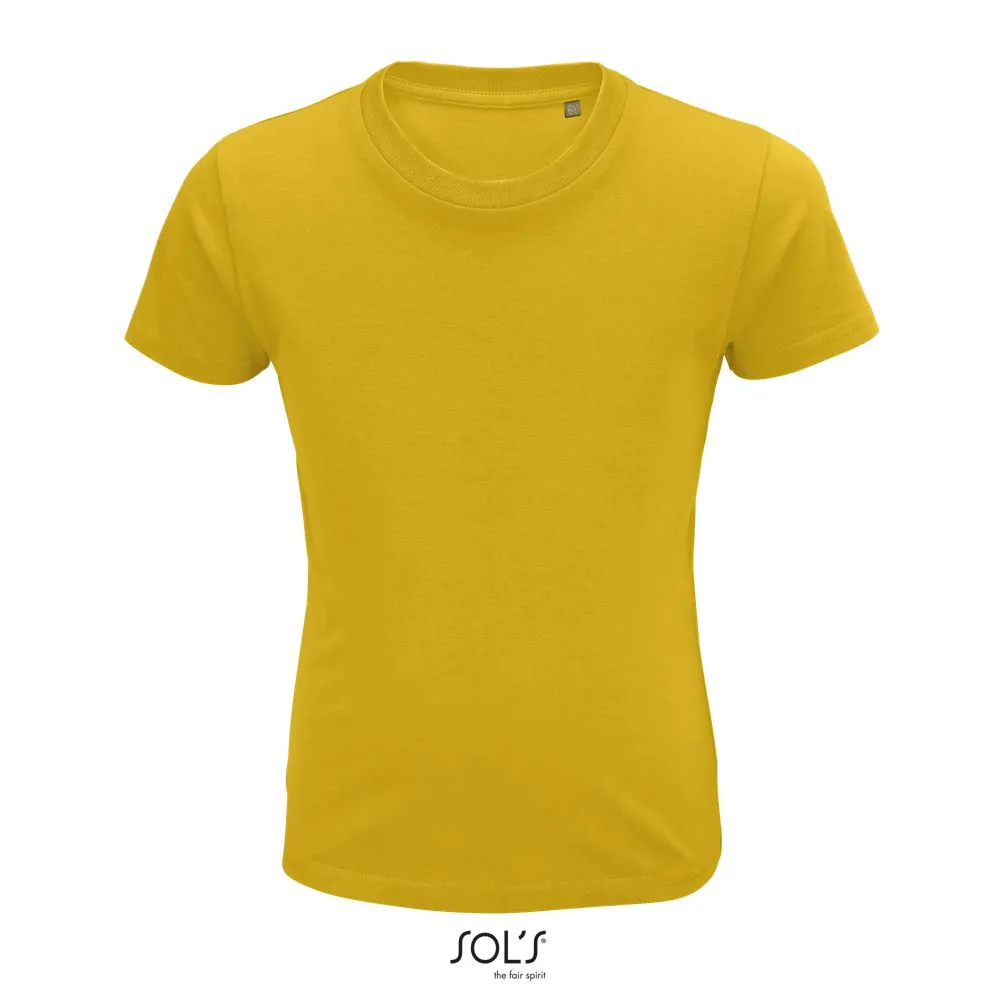 Camiseta Ajustada De Cuello Redondo Para Niño SOL'S CRUSADER KIDS AMARILLO