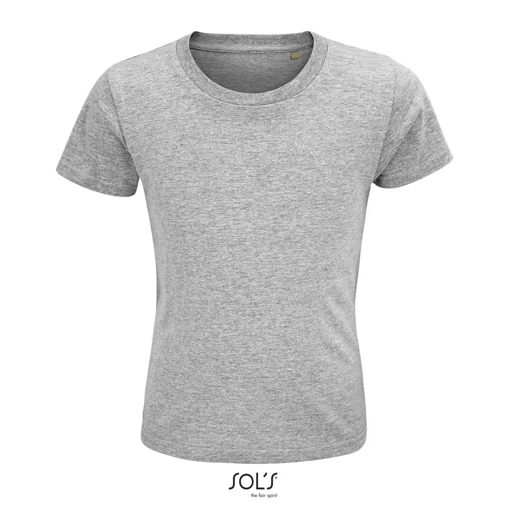 Camiseta Ajustada De Cuello Redondo Para Niño SOL'S CRUSADER KIDS GRIS MEZCLA