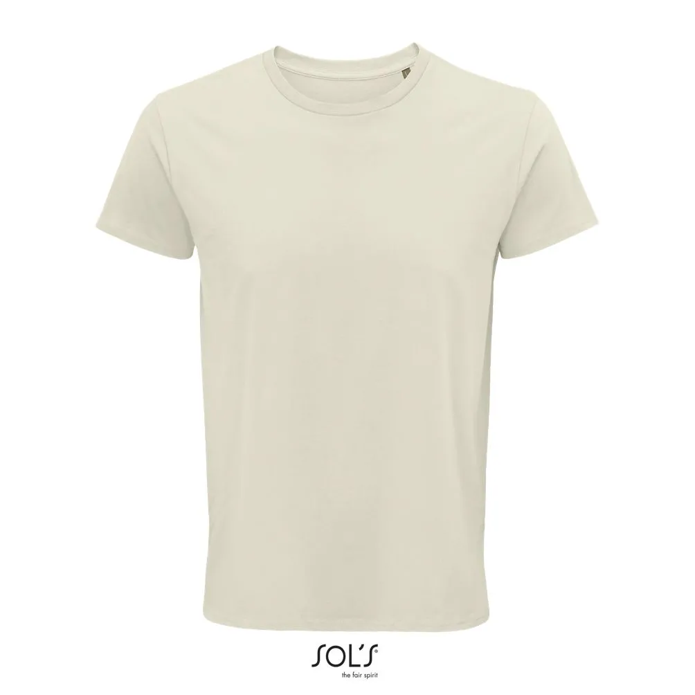 Camiseta Hombre Ajustada De Punto Liso Y Cuello Redondo SOL'S CRUSADER MEN NATURAL