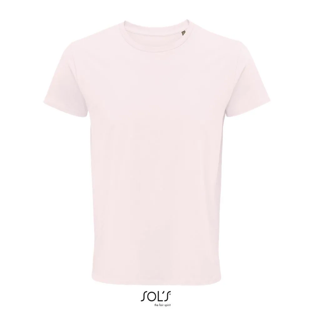Camiseta Hombre Ajustada De Punto Liso Y Cuello Redondo SOL'S CRUSADER MEN ROSA PÁLIDO