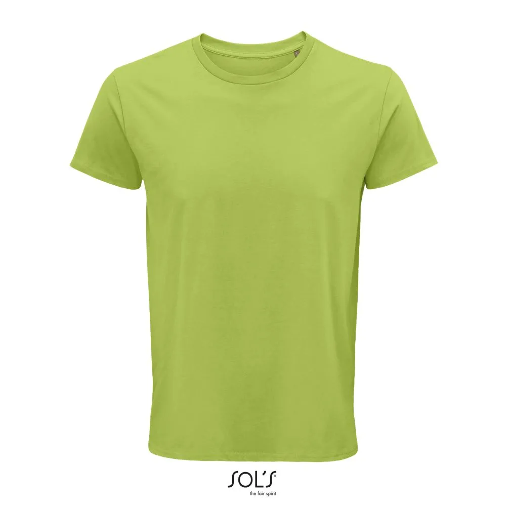 Camiseta Hombre Ajustada De Punto Liso Y Cuello Redondo SOL'S CRUSADER MEN VERDE MANZANA