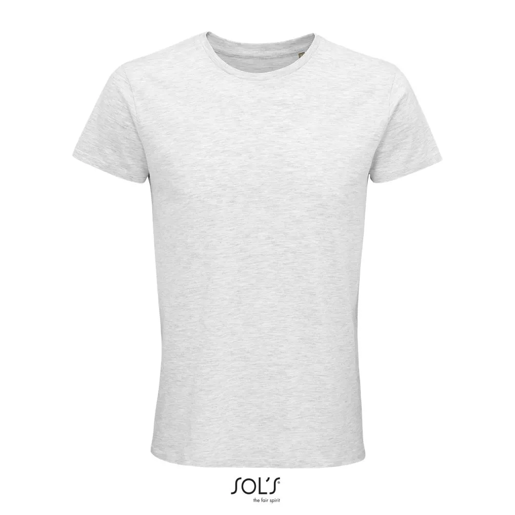 Camiseta Hombre Ajustada De Punto Liso Y Cuello Redondo SOL'S CRUSADER MEN ASH
