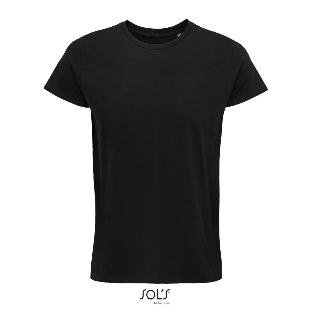 Camiseta Hombre Ajustada De Punto Liso Y Cuello Redondo SOL'S CRUSADER MEN NEGRO PROFUNDO