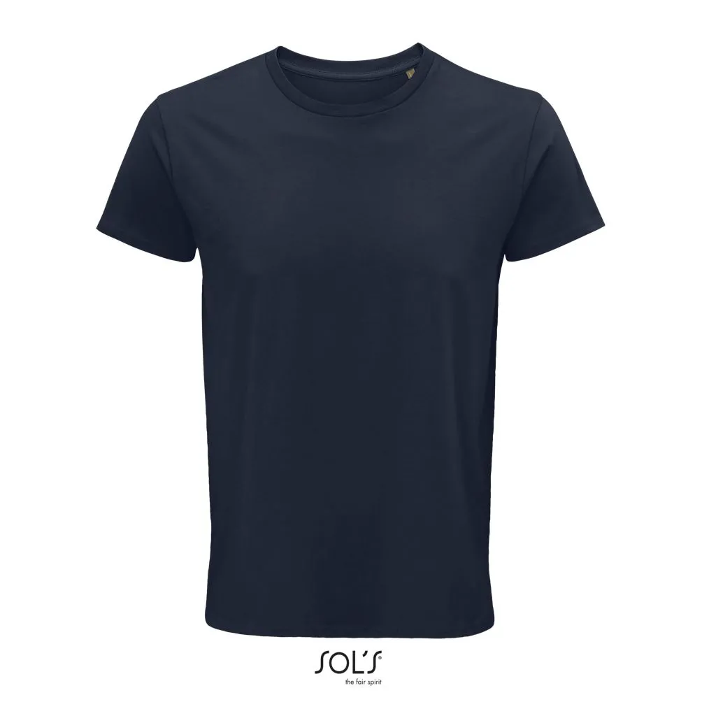 Camiseta Hombre Ajustada De Punto Liso Y Cuello Redondo SOL'S CRUSADER MEN FRENCH MARINO