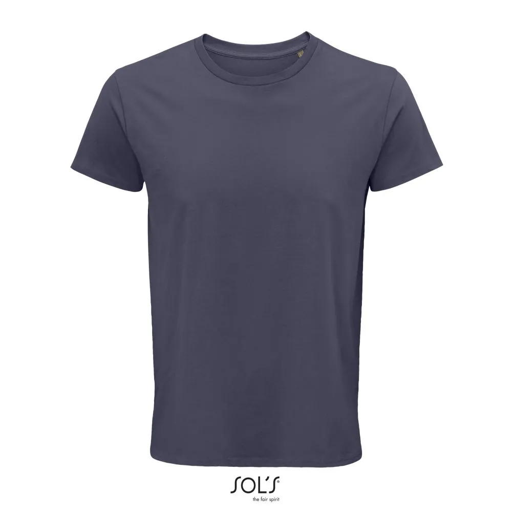 Camiseta Hombre Ajustada De Punto Liso Y Cuello Redondo SOL'S CRUSADER MEN GRIS RATÓN