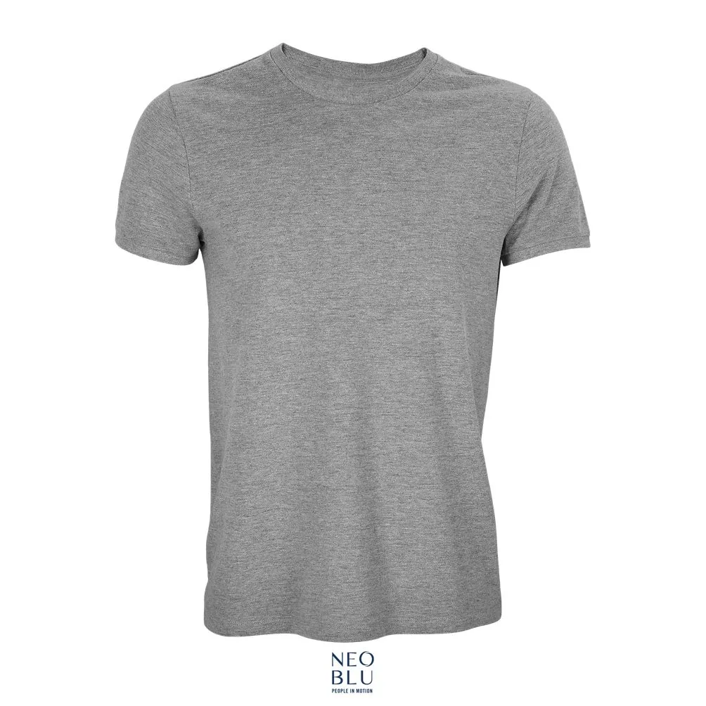 Camiseta Unisex De Piqué De Algodón NEOBLU LORIS GRIS MEZCLA