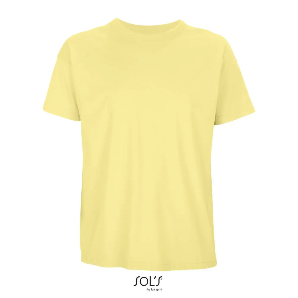 Camiseta Para Hombre Oversize SOL'S BOXY MEN Amarillo Claro