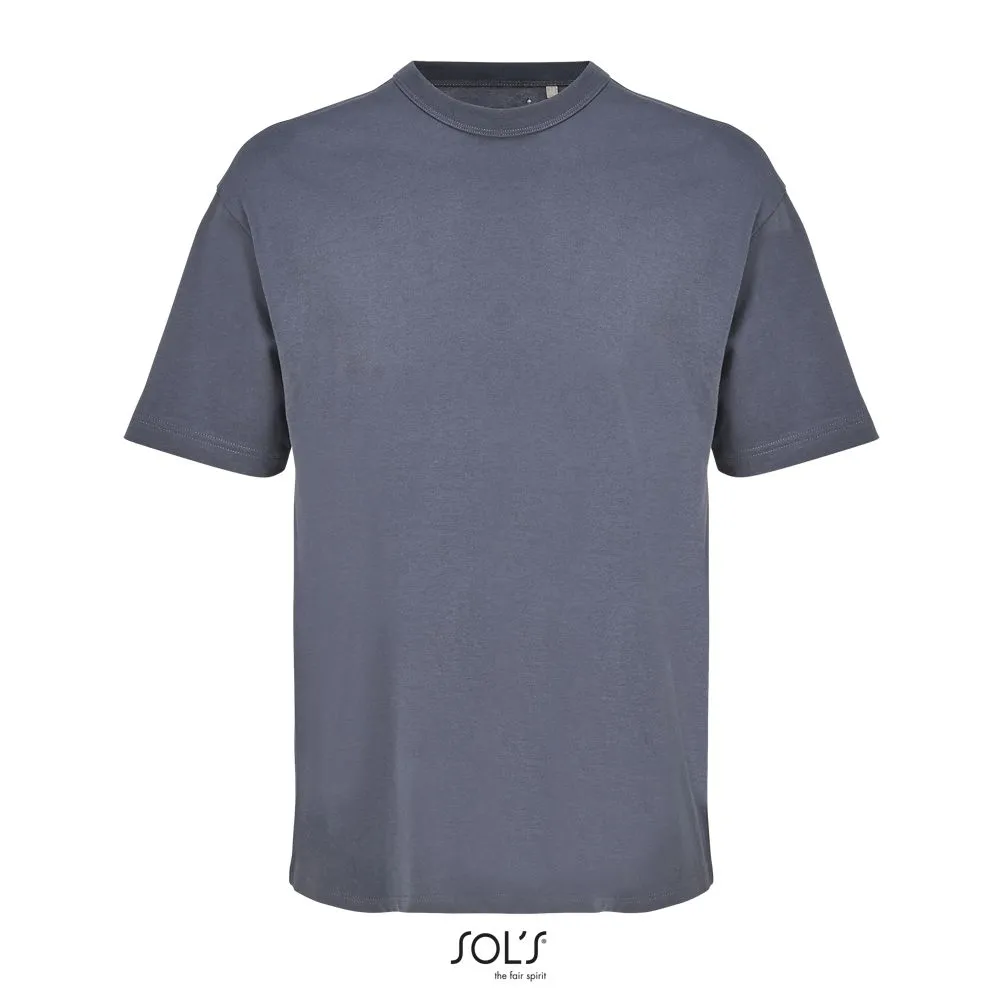Camiseta Para Hombre Oversize SOL'S BOXY MEN GRIS RATÓN