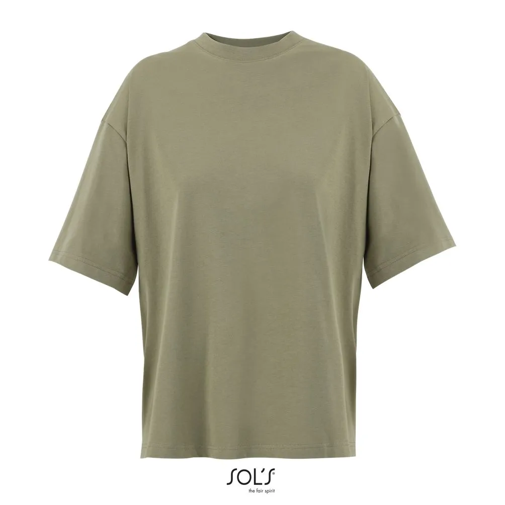 Camiseta Oversize Para Mujer SOL'S BOXY WOMEN CAQUI