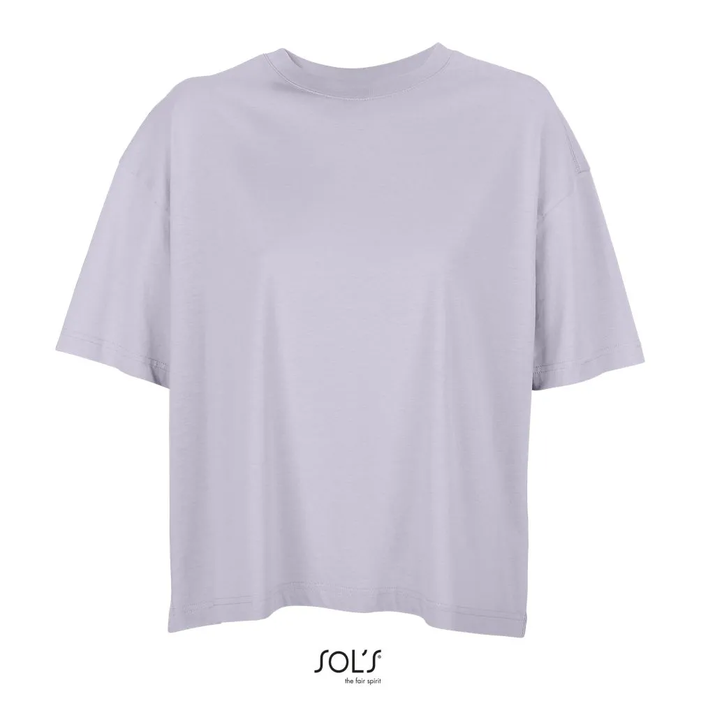 Camiseta Oversize Para Mujer SOL'S BOXY WOMEN Lila