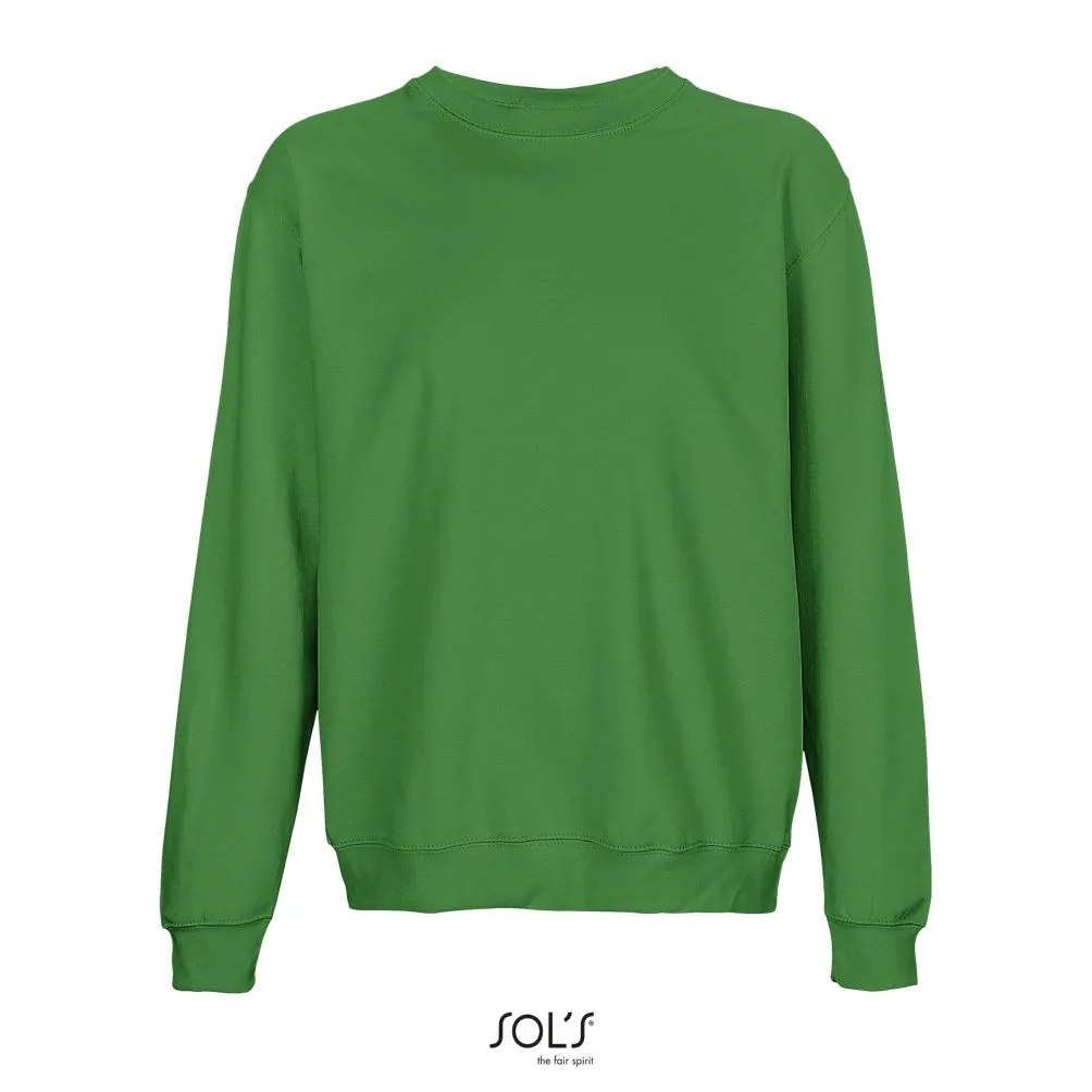 Sudadera Unisex De Cuello Redondo SOL'S COLUMBIA VERDE PRADERA