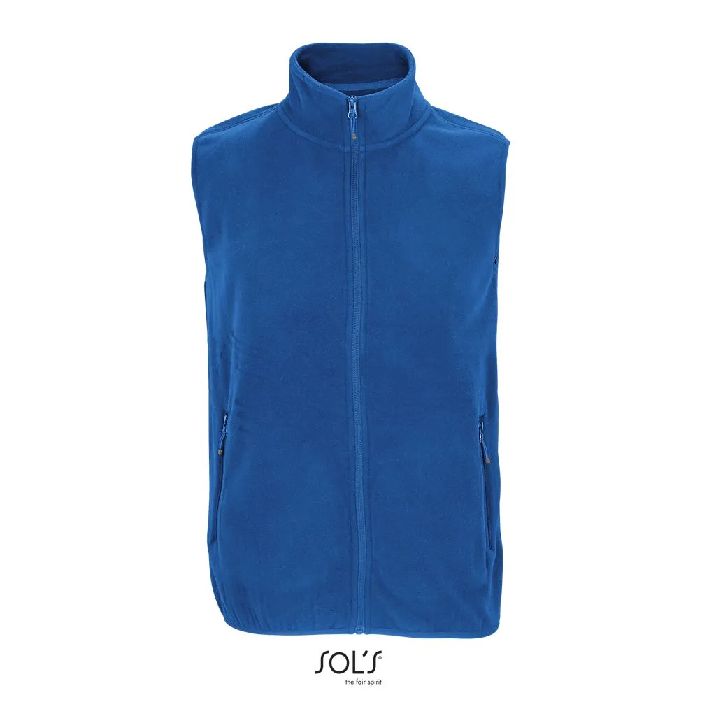 Chaleco De Microfibra Unisex Con Cremallera SOL'S FACTOR BW AZUL ROYAL