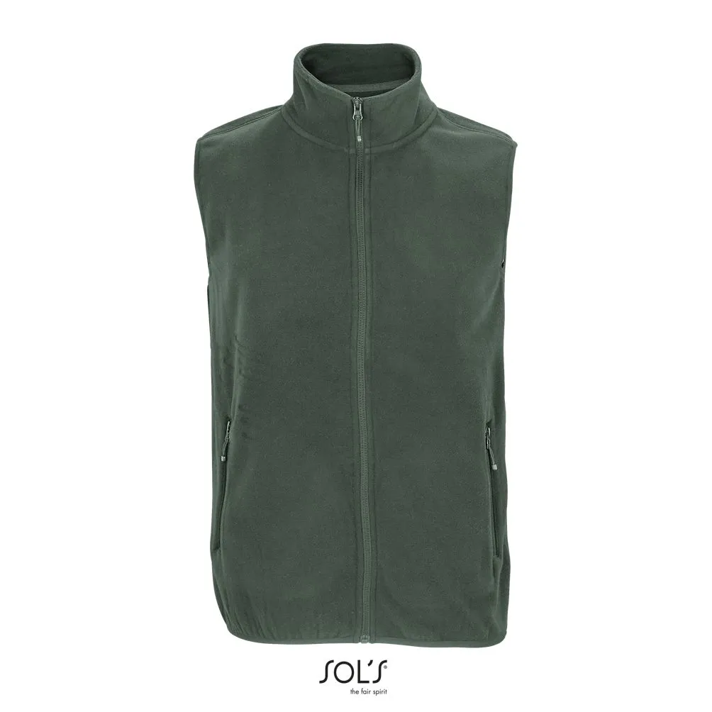 Chaleco De Microfibra Unisex Con Cremallera SOL'S FACTOR BW VERDE BOSQUE